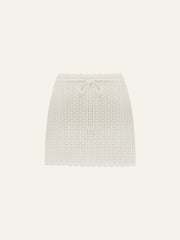 Pointelle Mini Skirt