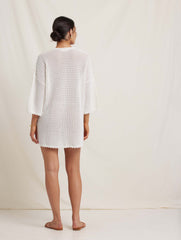 Pointelle Oversized Mini Dress
