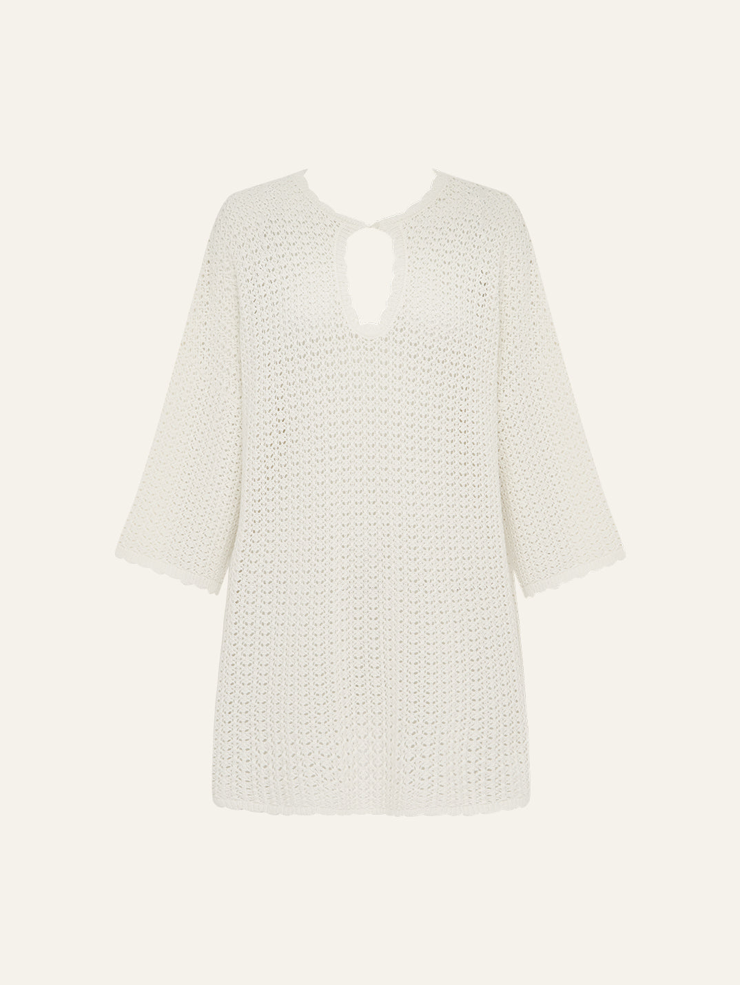 Pointelle Oversized Mini Dress