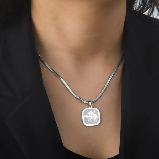 Double-Layered Constellation Coin Necklace