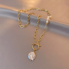 Original Jewelry 100% Natural Baroque Freshwater Pearl 14K Gold
