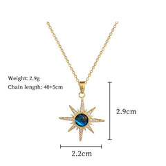 Celestial North Star Compass Pendant
