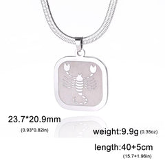 Double-Layered Constellation Coin Necklace