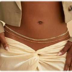 Dainty Pearl Gold Bead Satellite Chain