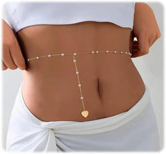 Dainty Pearl Gold Bead Satellite Chain