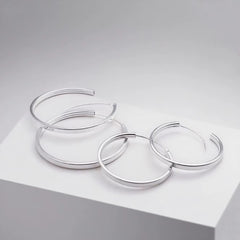 316L Stainless Steel New Fashion Hoop Earrings