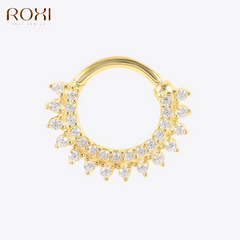 Pave-Set Crystal Huggie Hoop Earrings