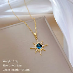 Celestial North Star Compass Pendant